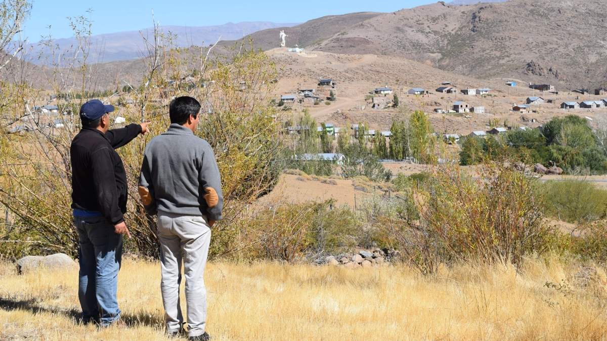 Área donde se construirán los lotes en Andacollo. Fuente: (Twitter)
