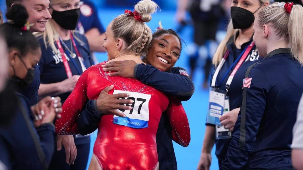 La gimnasta olímpica estadunidense, Simone Biles