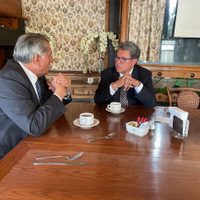 "Diálogo respetuoso": Adán Augusto y Monreal se reúnen una semana después del desaire a la plenaria
