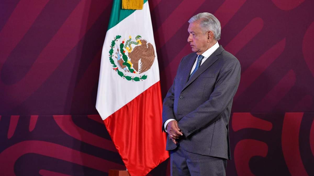El presidente durante la conferencia matutina de este martes