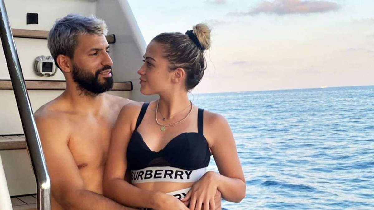 Sofía Calzetti y Kun Agüero. Fuente: (Instagram)