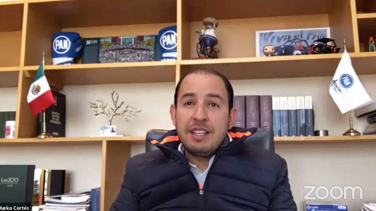 Marko Cortés, en la conferencia virtual