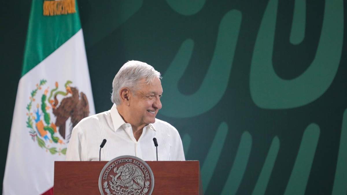 El mandatario durante su visita a Villahermosa, Tabasco