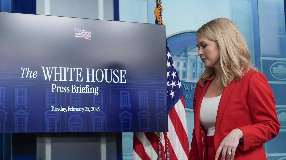 La secretaria de prensa de la Casa Blanca, Karoline Leavitt