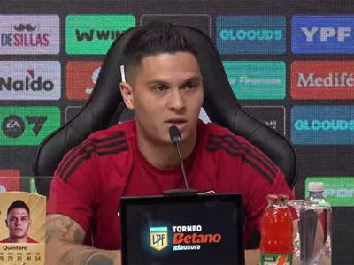Quintero palpitó el Superclásico: “Es el momento para dar el golpe en la mesa”