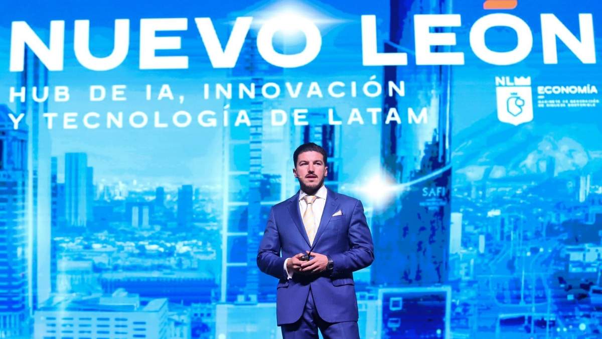 Samuel García, gobernador de Nuevo León, participó en la inauguración del evento México IA+ Inversión Acelerada