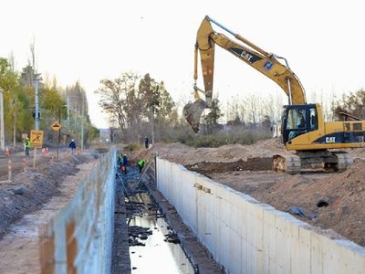 Figueroa y Gaido destacaron el avance del canal Crouzeilles, con una inversión de 12 mil millones