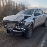 Choque en cadena en la ruta 7 por una motociclista que derrapó y cayó al pavimento
