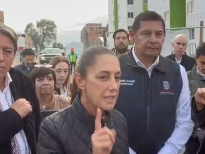 “De ninguna manera estaba regañando”: Sheinbaum; pobladores de San José Chiapa la contradicen