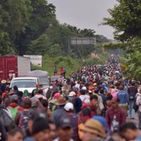 Caravana migrante avanza hacia la selva en Veracruz, rechaza "resguardo" de Yunes (Video)