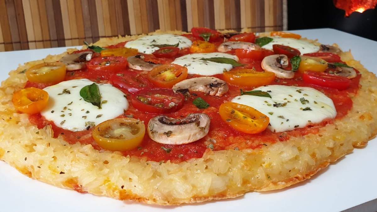 Pizza de arroz. Fuente: (Instagram)