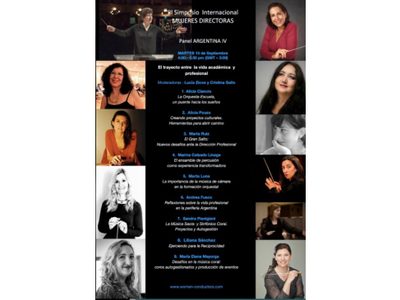 Gina Enríquez en el III encuentro de directoras de orquesta