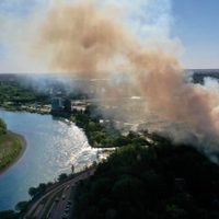 Río Limay: bomberos pudieron controlar un incendio cerca del Paseo costero