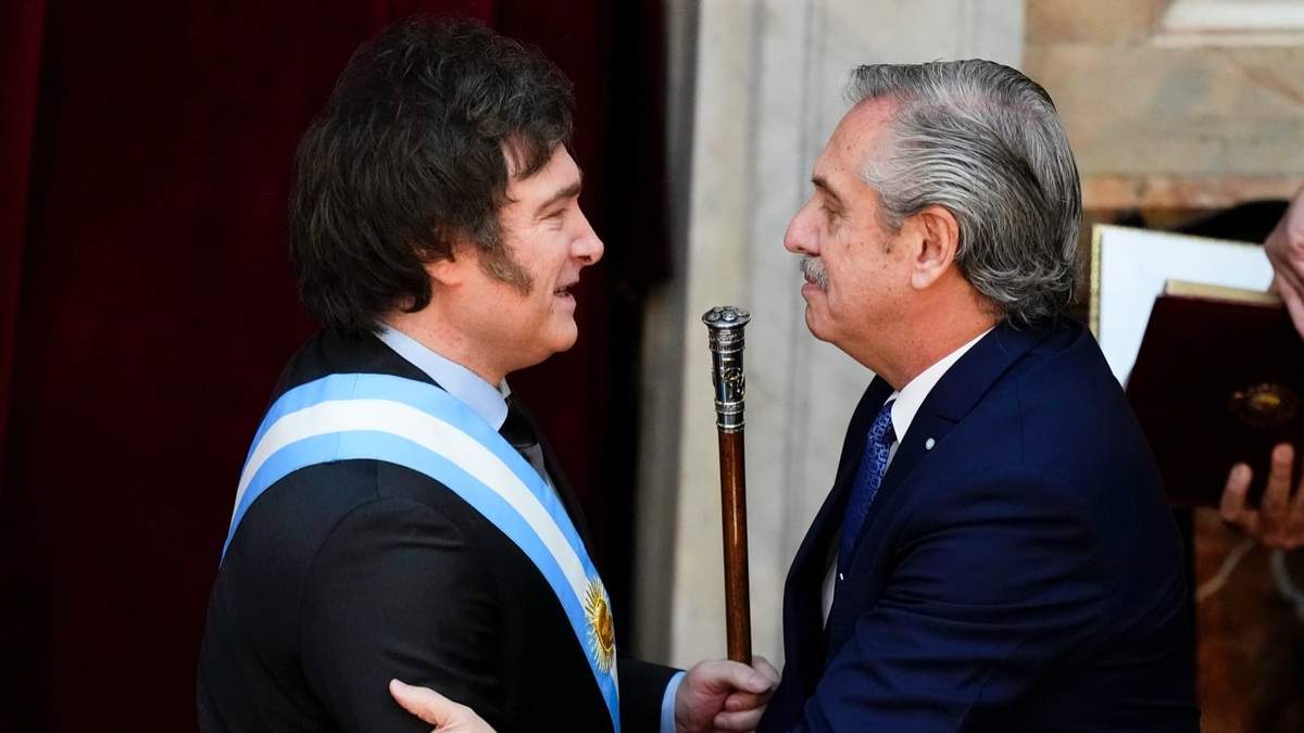 Javier Milei y Alberto Fernández