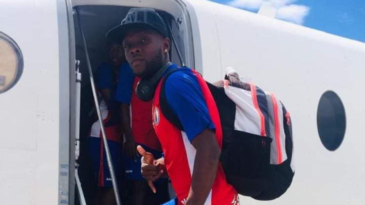 El mediocampista del Arcahaie FC, Wilmane Exumé