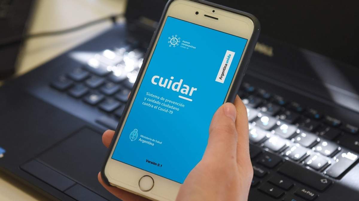 Aplicación Cuidar. Fuente: (Twitter)