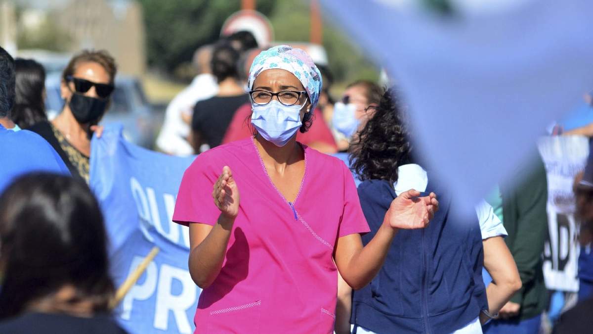 Protesta de médicos en Neuquén. Fuente: (Instagram)