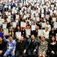 Graduación de la primera generación de la Universidad Rosario Castellanos de la CDMX