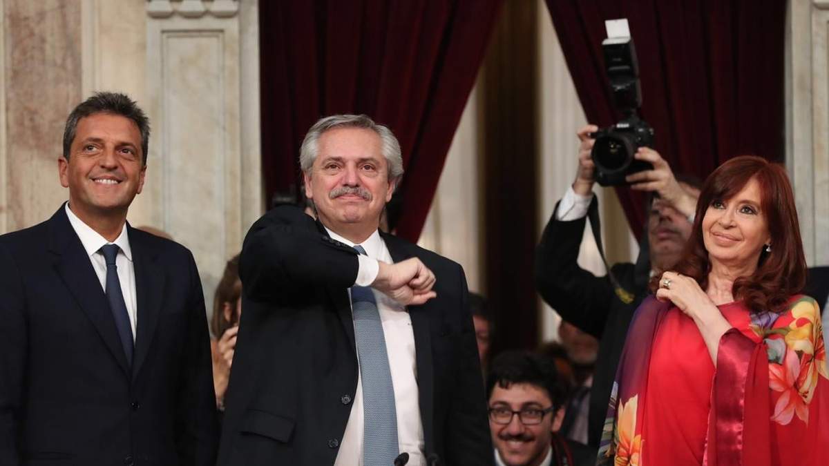 Massa, Fernández y Kirchner. Fuente: (Twitter)