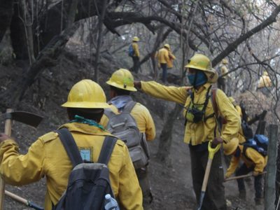 Controlado al 100% el incendio en la zona boscosa de Tepoztlán