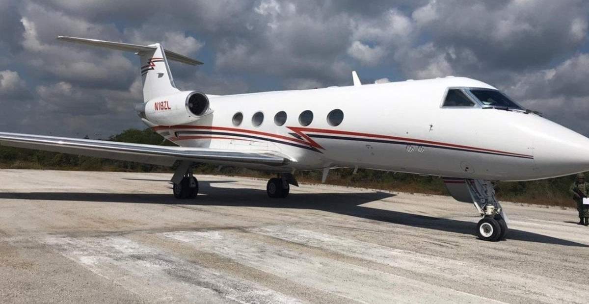 Narcoavión (foto: Twitter).