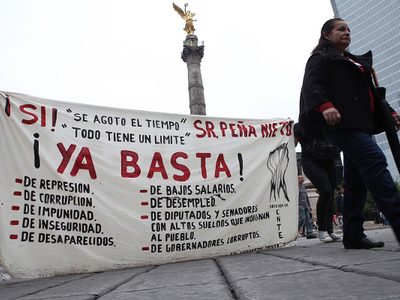 ONG alemana exige a Peña poner fin a represión magisterial