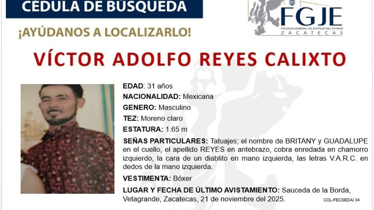 La víctima fue identificada como Víctor Adolfo Reyes Calixto