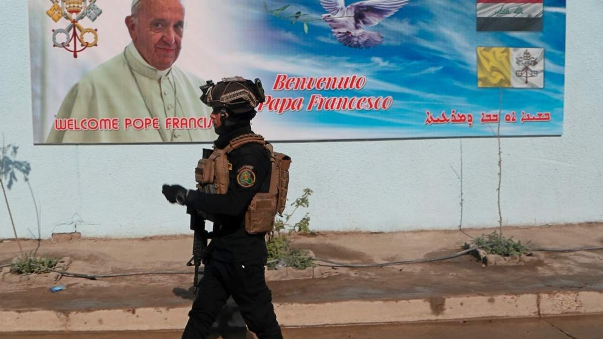 Un anuncio de la visita del Papa en Irak