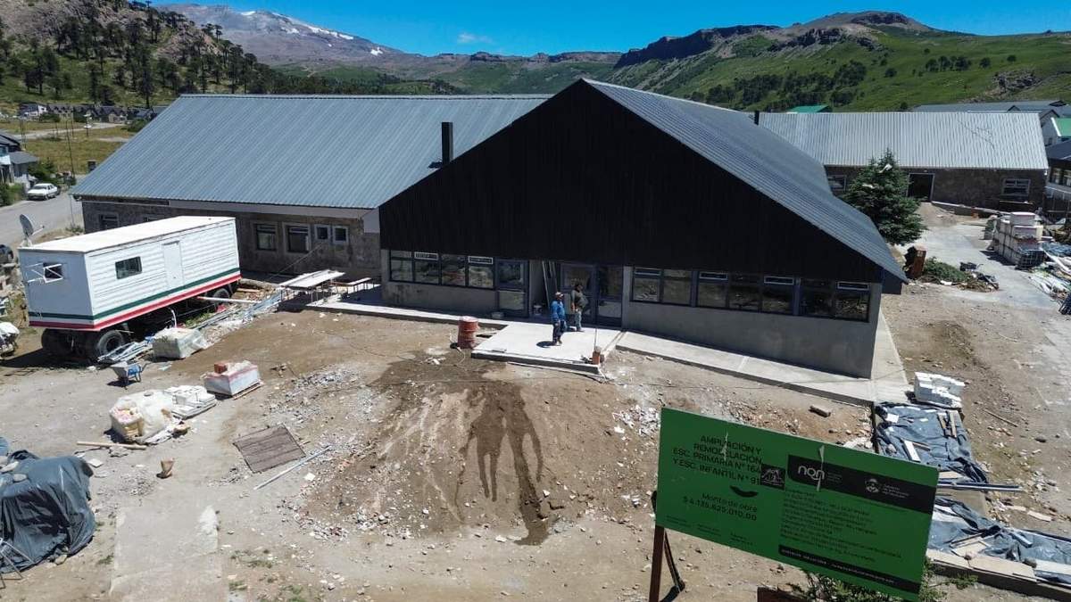 La escuela 164, parte de las obras en Educación que resaltan desde el gobierno. Fuente (X)