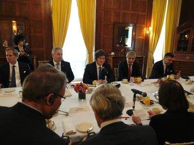 Javier Milei se reunió con empresarios en Nueva York