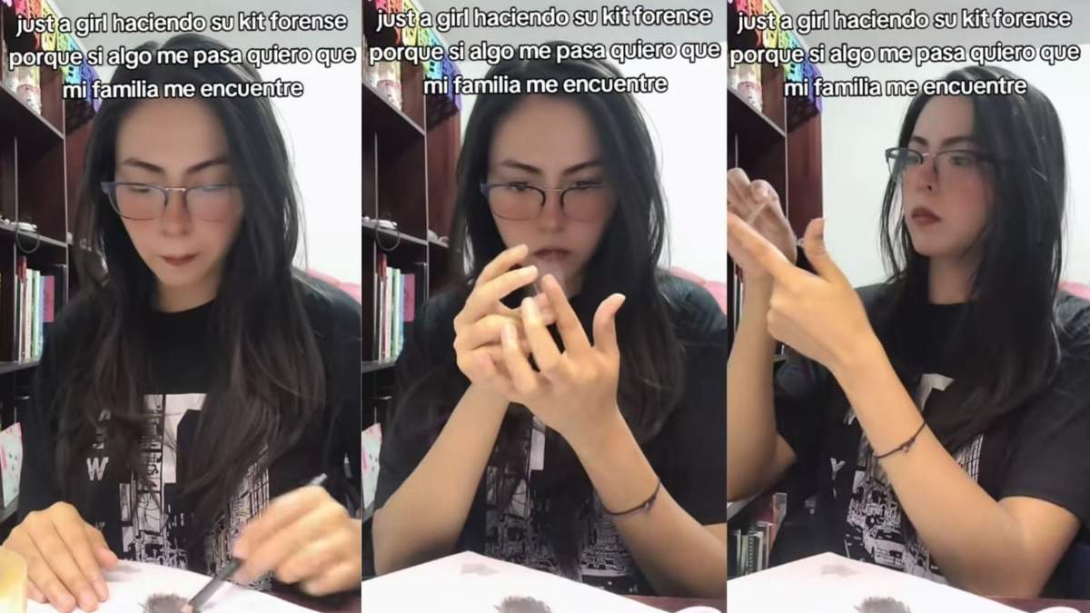 Ante el contexto de desapariciones, una mujer prepara un kit forense con elementos clave para su posible identificación.
