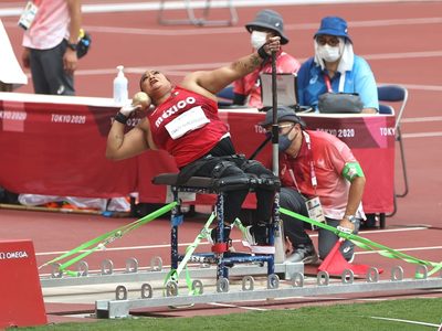 Gloria Zarza logra medalla de plata en lanzamiento de bala en Paralímpicos de Tokio 2020