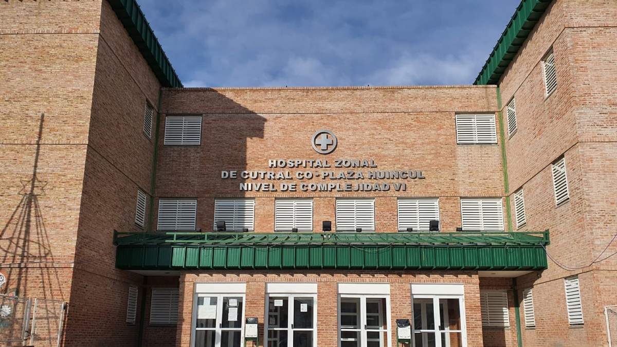 Hospital de Cutral Co y Plaza Huincul. Fuente: (Twitter)