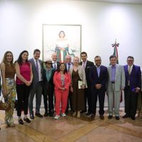 En el Club de Industriales, Brugada ofrece mantener al “equipo de seguridad” que hoy opera en CDMX