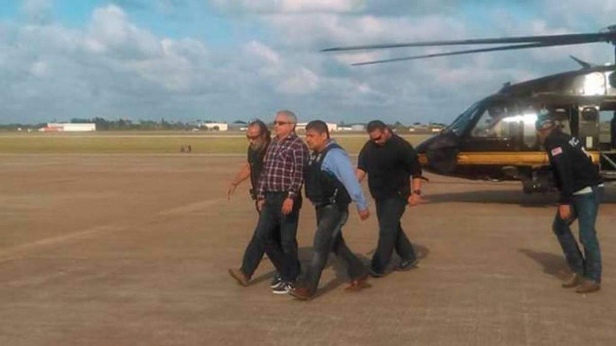 Yarrington cuando fue entregado a Estados Unidos, en 2018