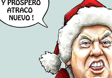 Vista previa de "Villancínico navideño", cartón de José Antonio Rodríguez