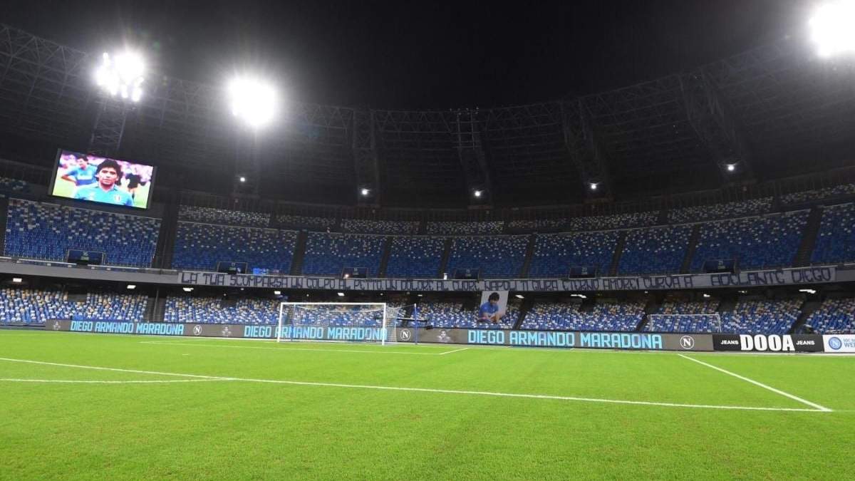 El estadio "Diego Armando Maradona", sede del club Napoli