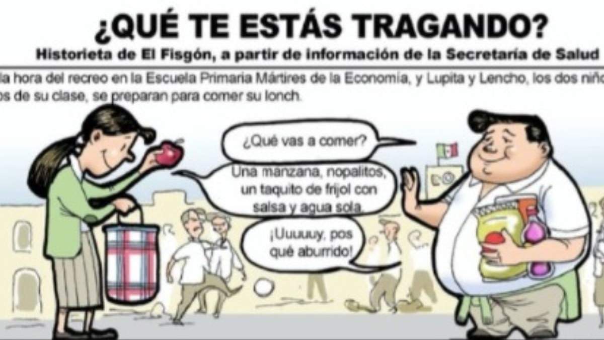 ¿Qué te estás tragando? es una historieta de "El Fisgón"