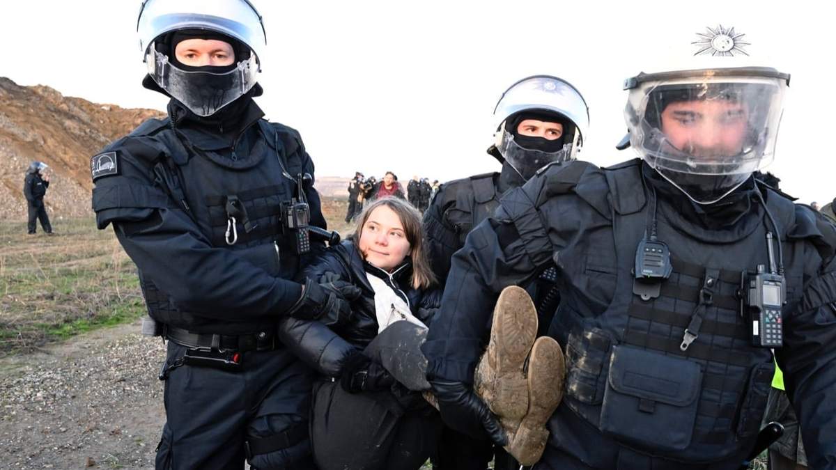 Greta Thunberg. Detención en Alemania