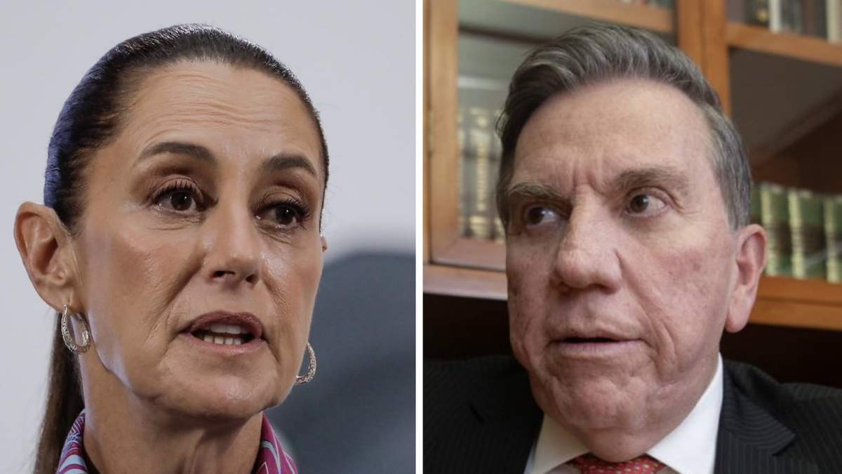 Claudia Sheinbaum y el ministro Javier Laynez Potisek