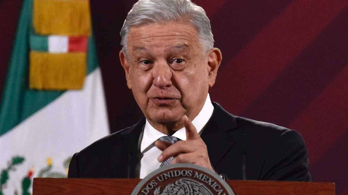 El mandatario durante la conferencia matutina
