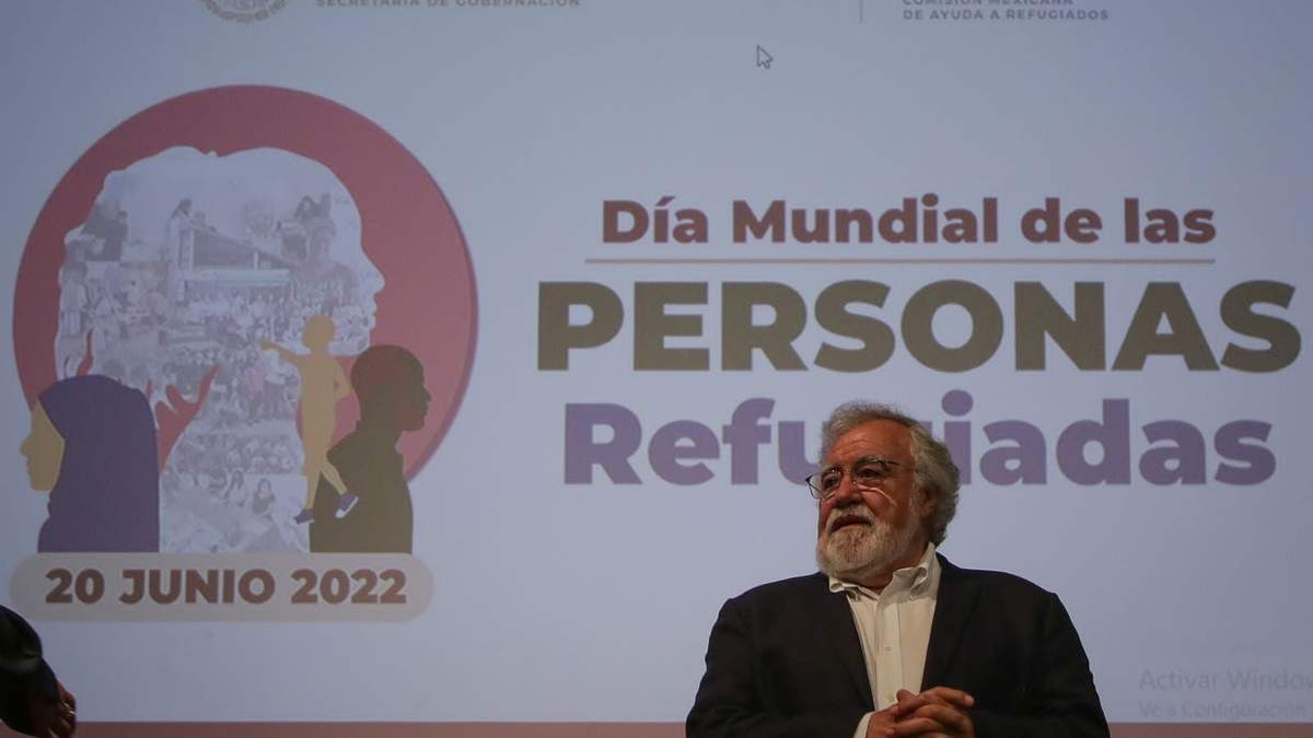Alejandro Encinas, subsecretario de Gobernación, en el Día Mundial de las Personas Refugiadas.