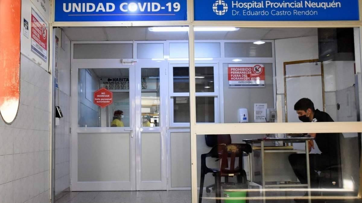 Unidad de coronavirus, hospital Castro Rendón. Fuente: (Twitter)