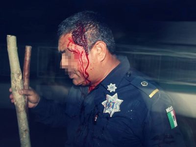Operativo para desbloquear pozos petroleros en Tabasco deja siete policías lesionados