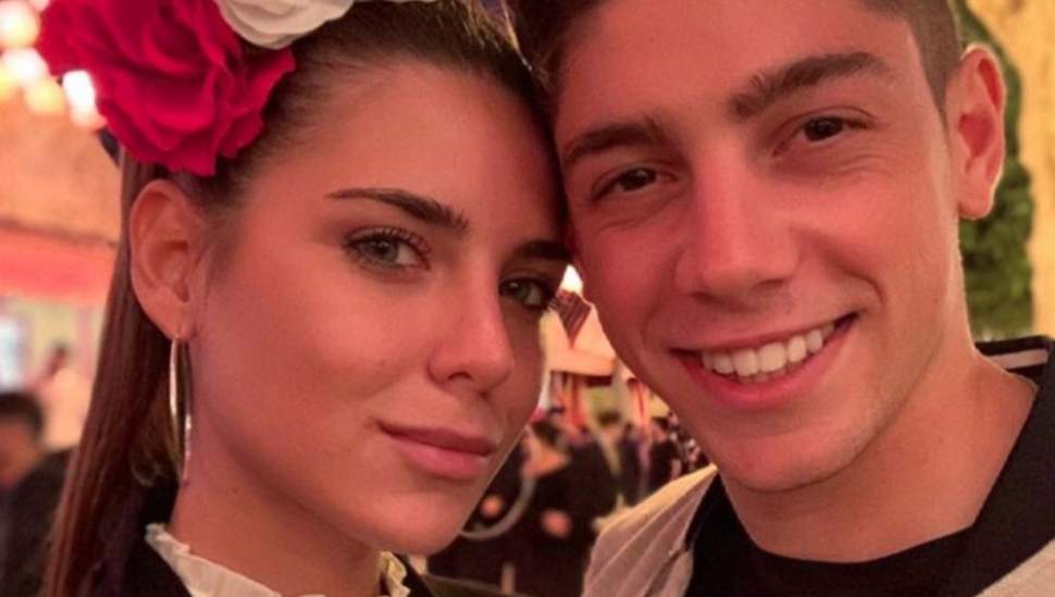Mina Bonino y Federico Valverde. Fuente: (Instagram)