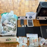 Los elementos encontrados en uno de los domicilios allanados por el robo de fármacos