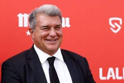 El presidente del FC Barcelona, Joan Laporta