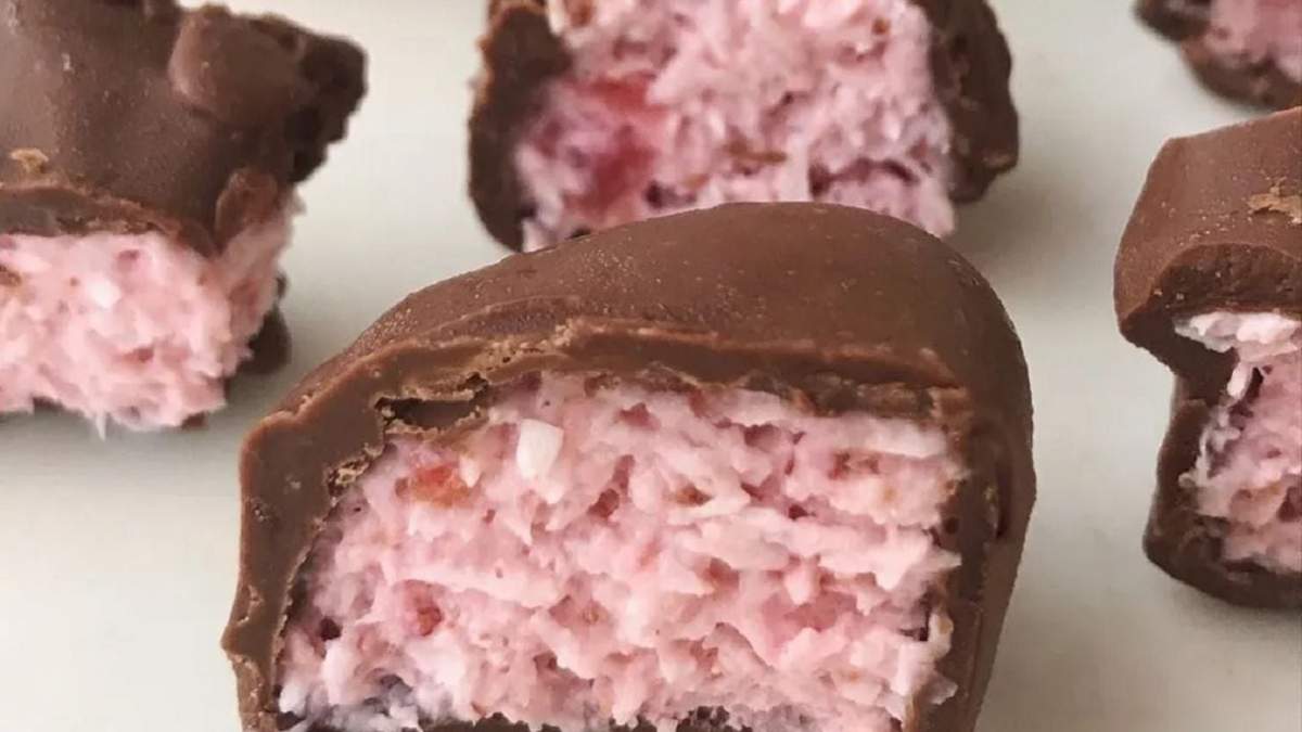 Bombones de frutilla. Fuente: (Twitter)