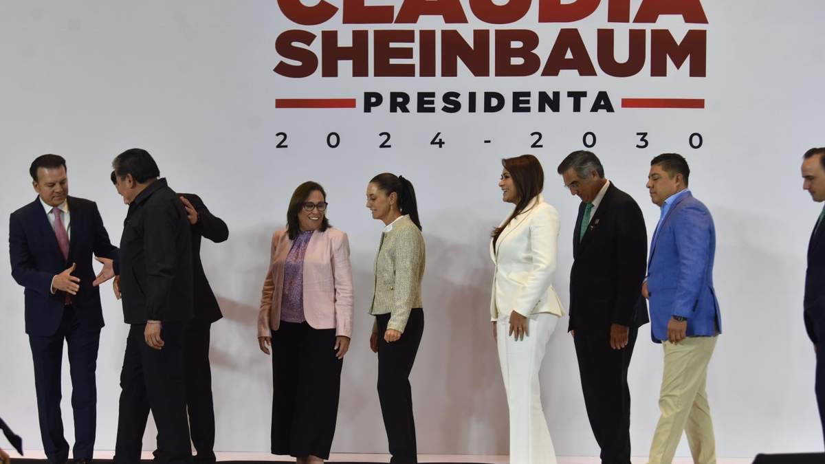 Claudia Sheinbaum con gobernadores del norte del país