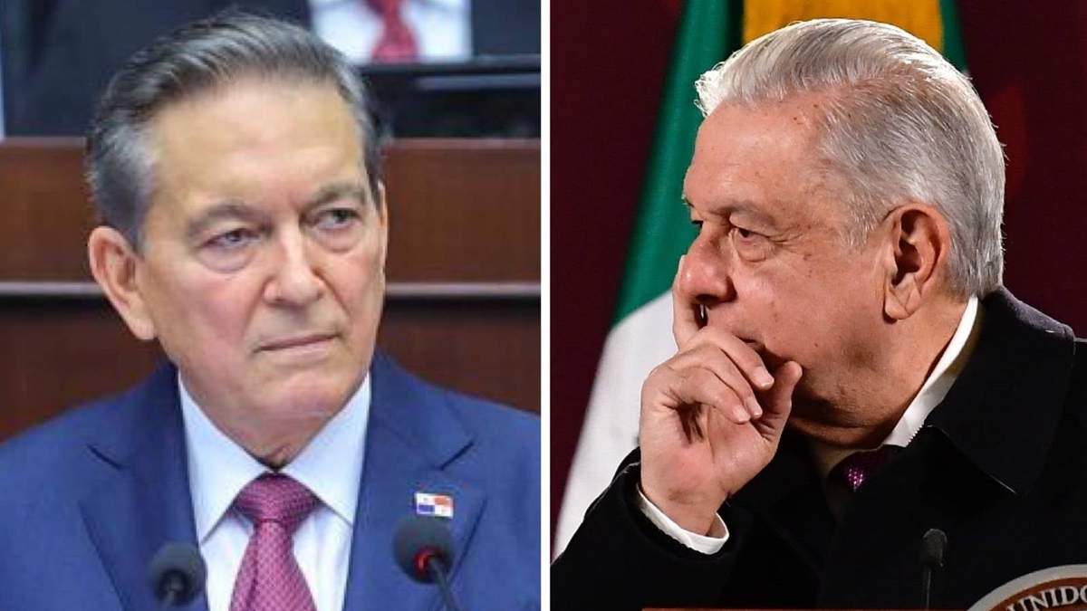 Los presidentes de Panamá y México